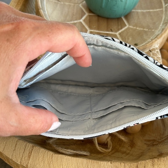 Vera Bradley Blue and Pink Floral Wallet - Picture 4 of 5